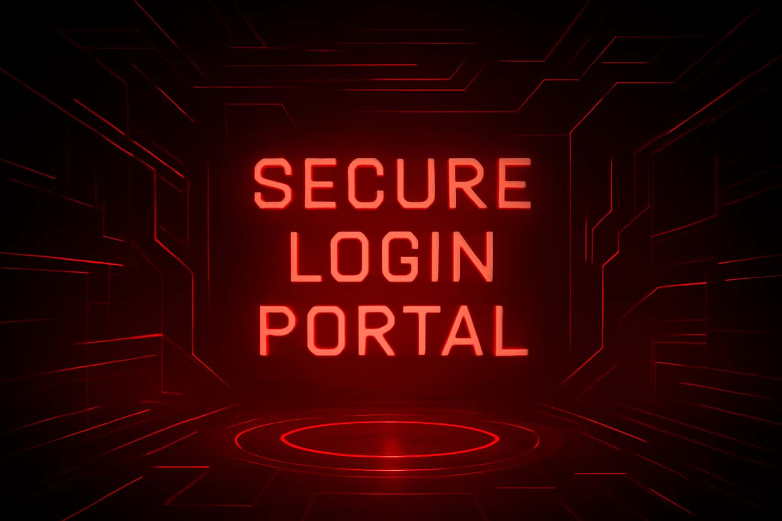 Futuristic login portal background