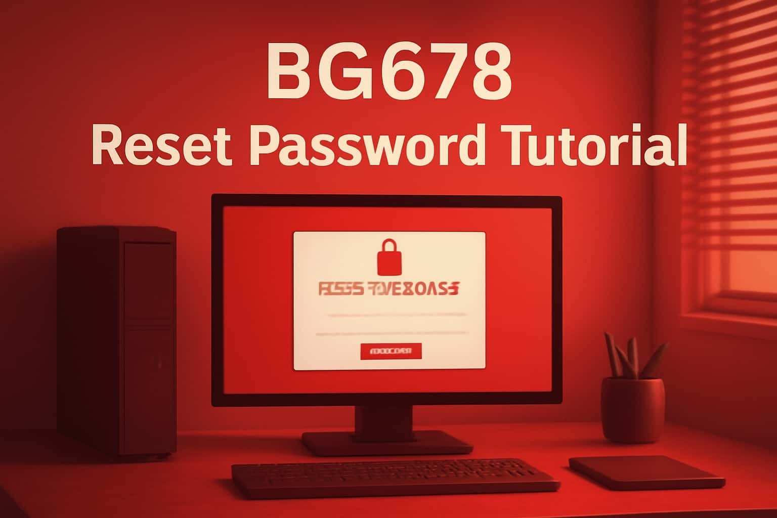A futuristic representation of a secure password reset process for BG678.