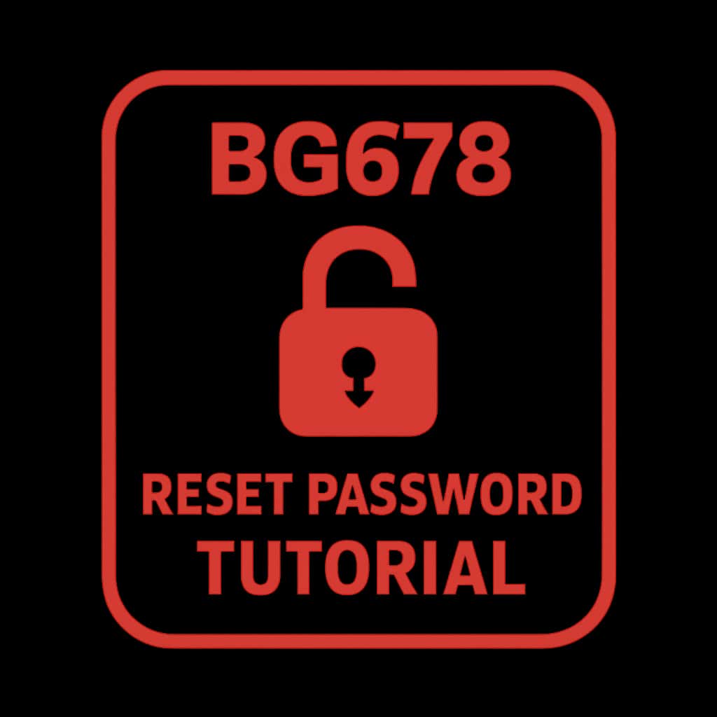 Icon representing BG678 Reset Password Tutorial.