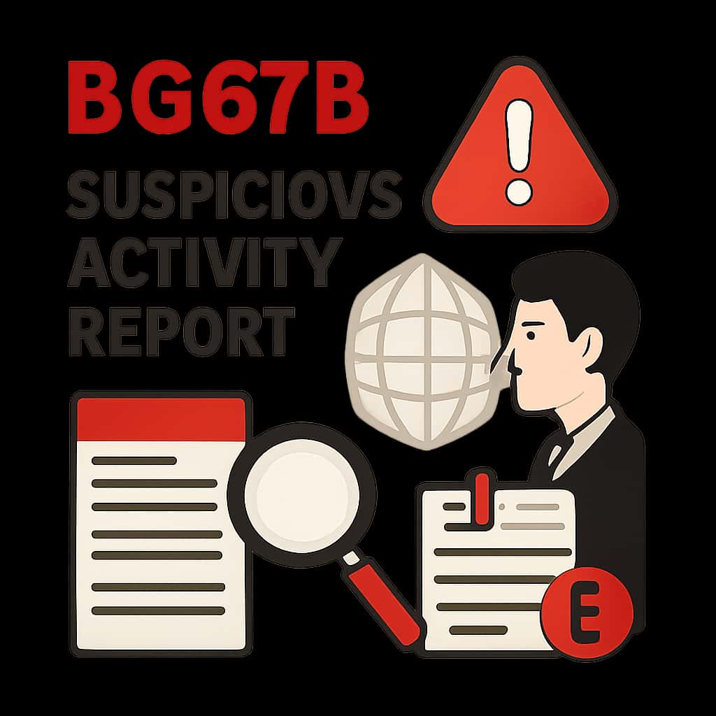 Diagram illustrating the process of reporting suspicious activities on BG678.