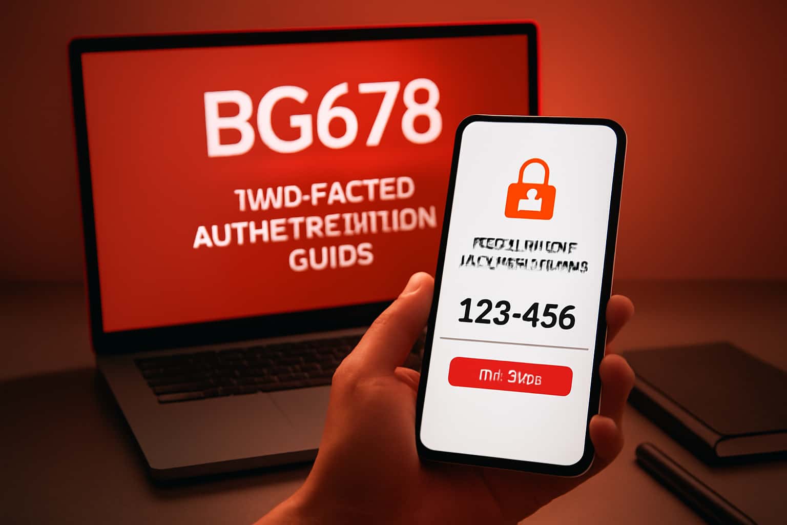 Illustration representing the BG678 Two-Factor Authentication process.