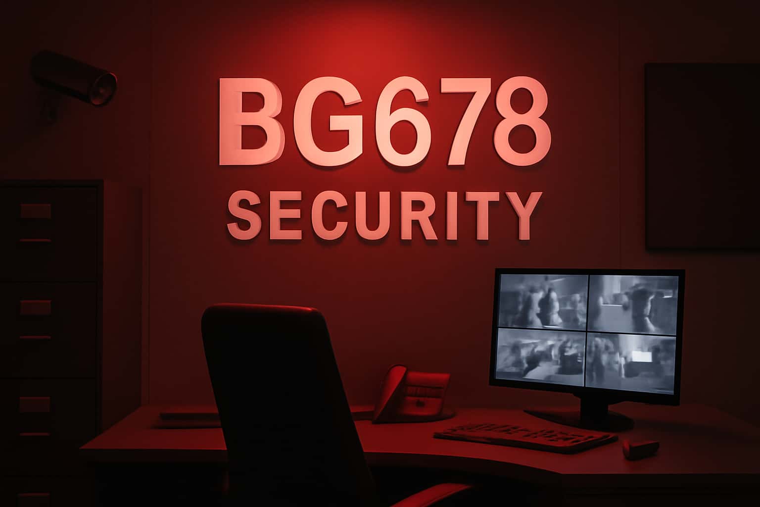 Informational scene depicting BG678 Security.