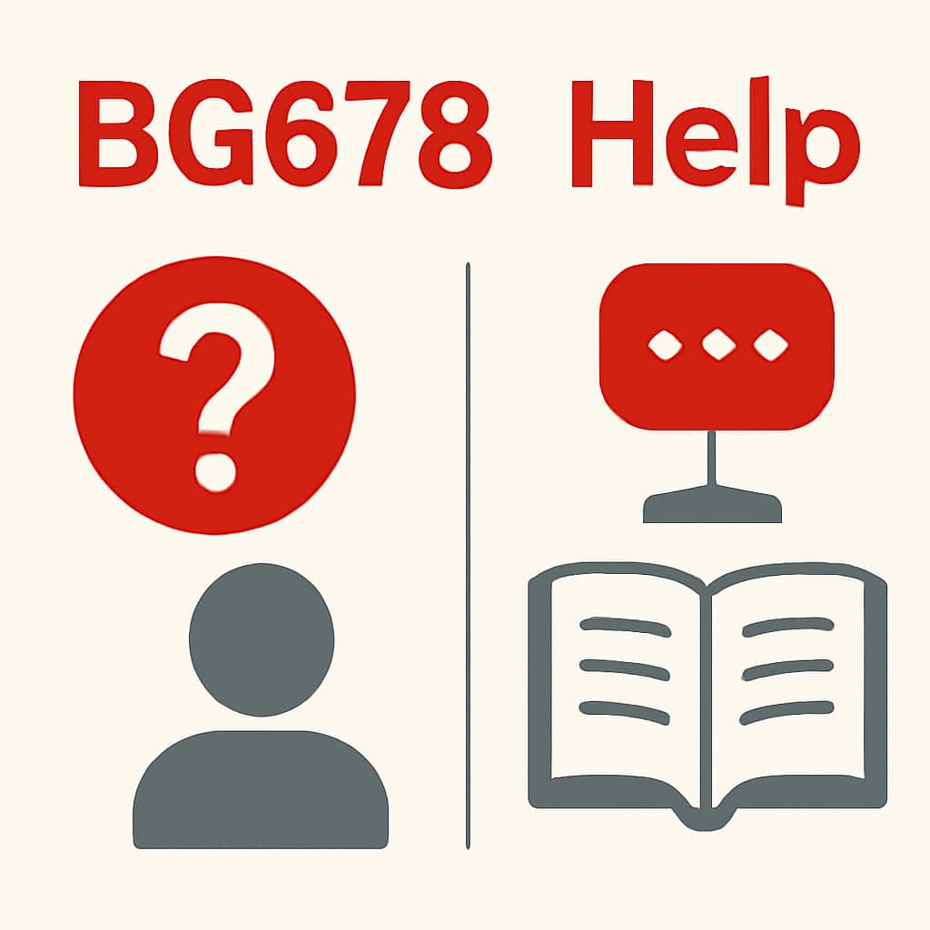 Illustration depicting secure login and account recovery for BG678.