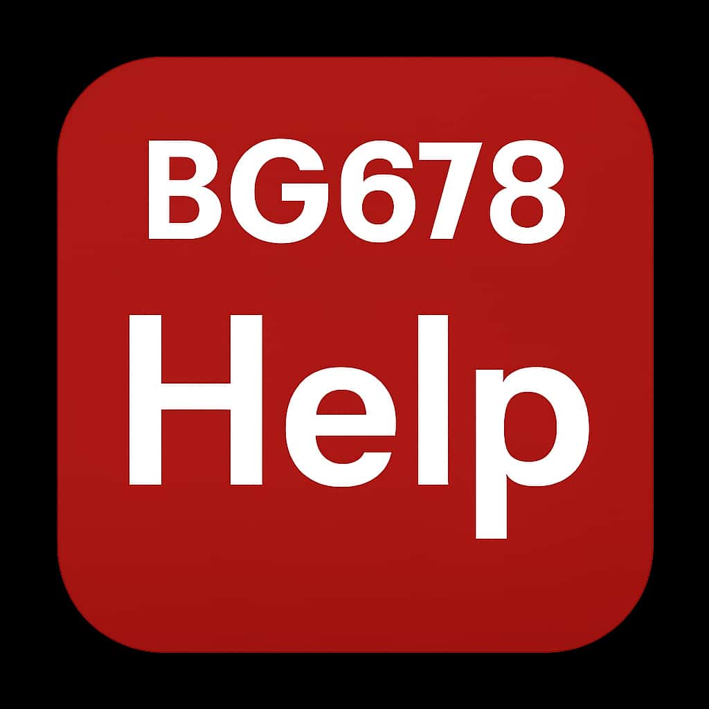 Icon representing BG678 Help and support.