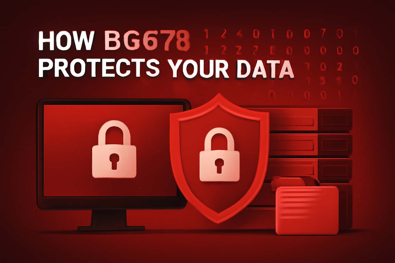 A high-tech visual representation of secure data protection.