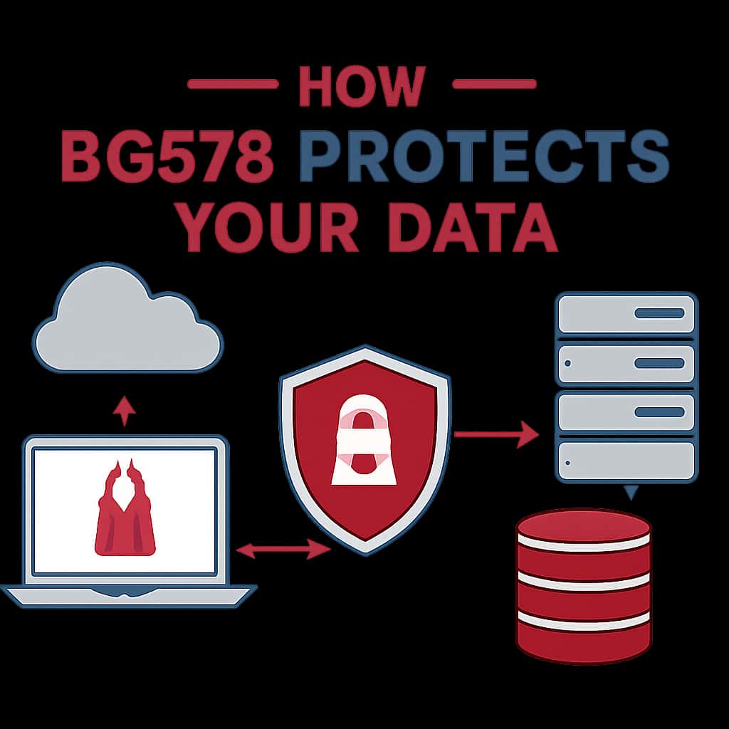 Diagram illustrating security features of BG678.