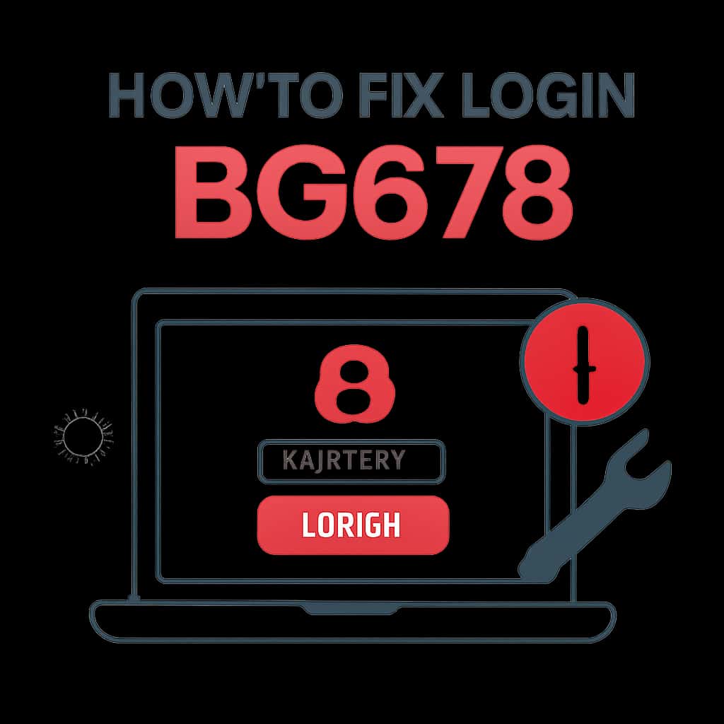 Diagram illustrating BG678 login issue resolution.