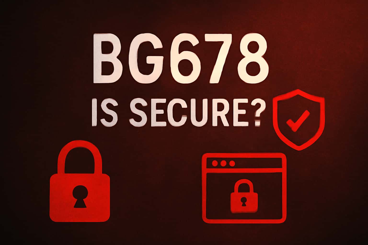 An informational graphic depicting the BG678 security features.