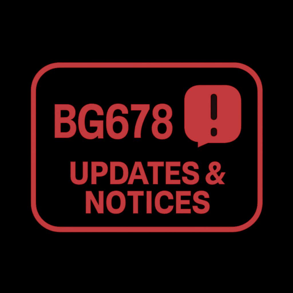 Icon representing BG678 Updates and Notices.