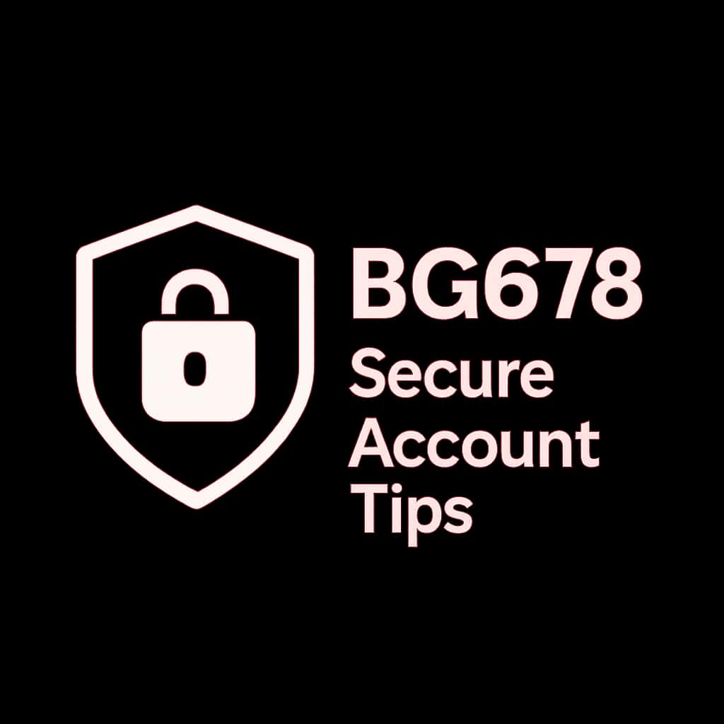 Icon representing Secure BG678 Account Tips.